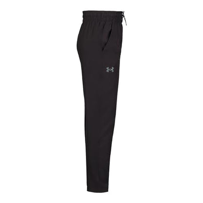 Under Armour Girls' Outdoor Pants, Lightweight 4-Way Fabric & Drawstring Closure, Black Stretch Woven