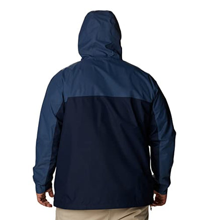 Columbia Men's Hikebound Jacket, Dark Mountain/Collegiate Navy, 2X Tall