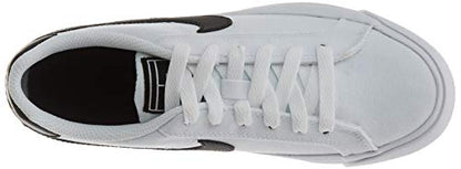 Nike Women's Low-Top Sneakers, White Black, 8