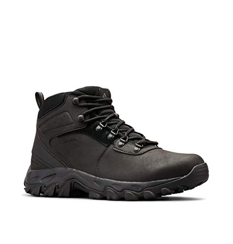 Columbia mens Newton Ridge Plus Ii Waterproof Hiking Boot, Black/Black, 10 US