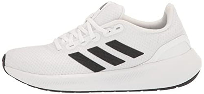 adidas Women's Run Falcon 3.0 Sneaker, White/Black/Black, 8