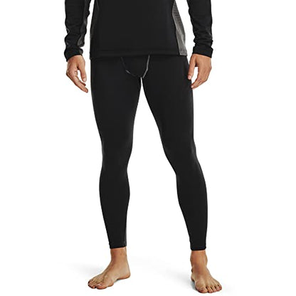Under Armour Men's Standard ColdGear Packaged Base Leggings, (001) Black / / Pitch Gray, X-Large