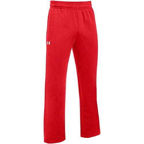 Under Armour Boys' UA Hustle Fleece Pants YLG Red
