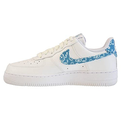 Nike Womens WMNS Air Force 1 Low DH4406 100 Paisley - Worn Blue - Size 7.5W
