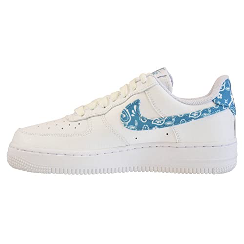 Nike Womens WMNS Air Force 1 Low DH4406 100 Paisley - Worn Blue - Size 7.5W