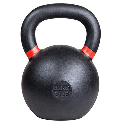 32 kg (70 lb) Powder-Coated Cast-Iron Kettlebell – Black | SoCal Kettlebellz