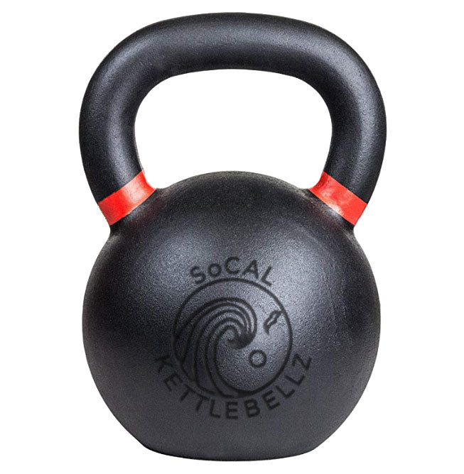 32 kg (70 lb) Powder-Coated Cast-Iron Kettlebell – Black | SoCal Kettlebellz