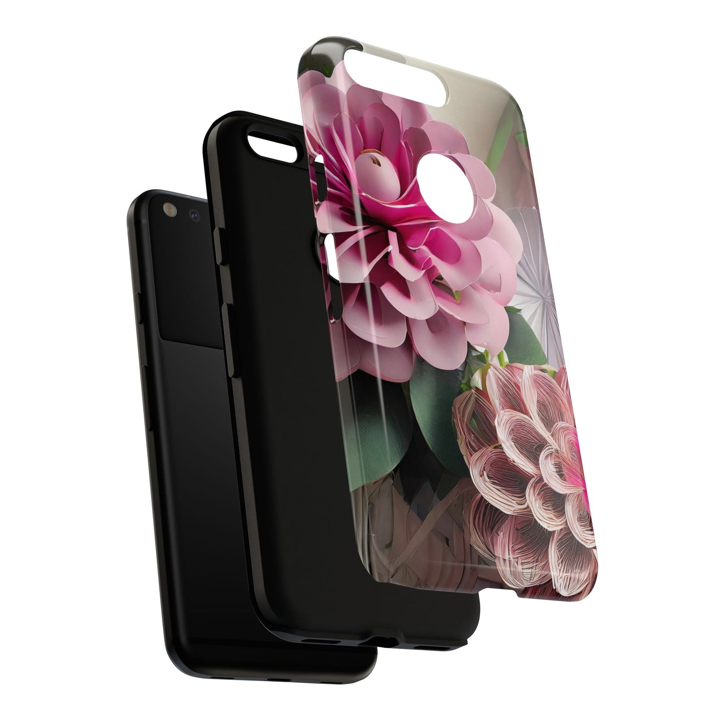 Elegant Paper Flowers Tough Phone Case