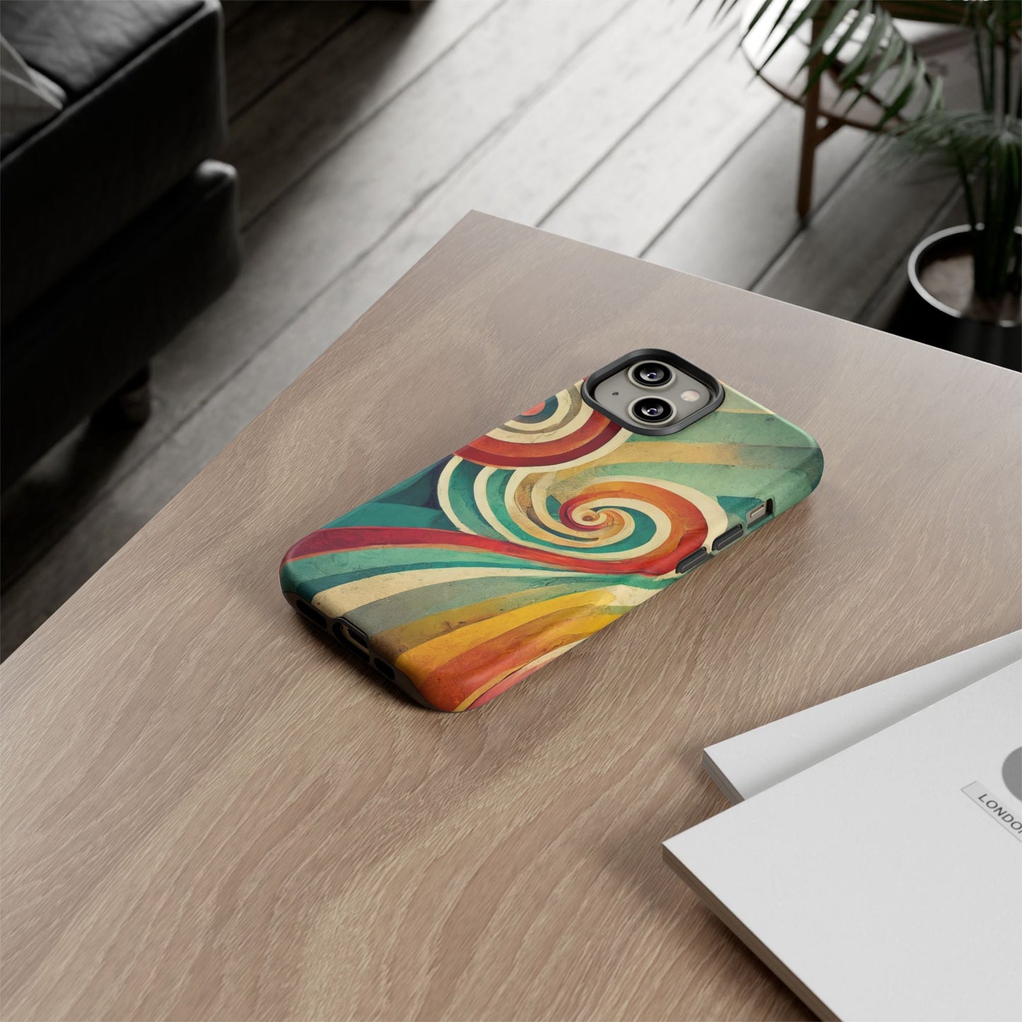 Colorful Swirl Tough Phone Case