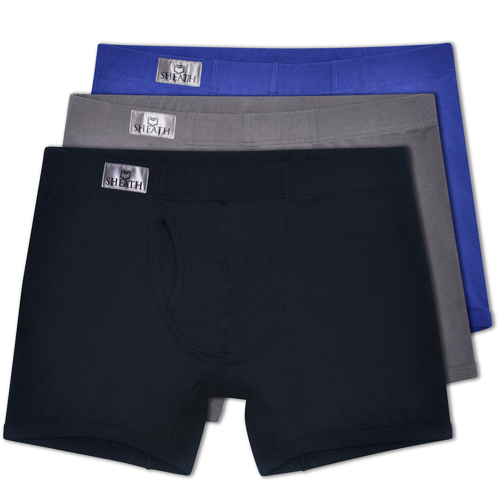 SHEATH 3.21 Men's Dual Pouch Boxer Brief 3 Pack