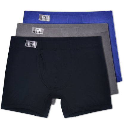 SHEATH 3.21 Modal Men's Pouch Boxer Brief 5" (3 Pack)