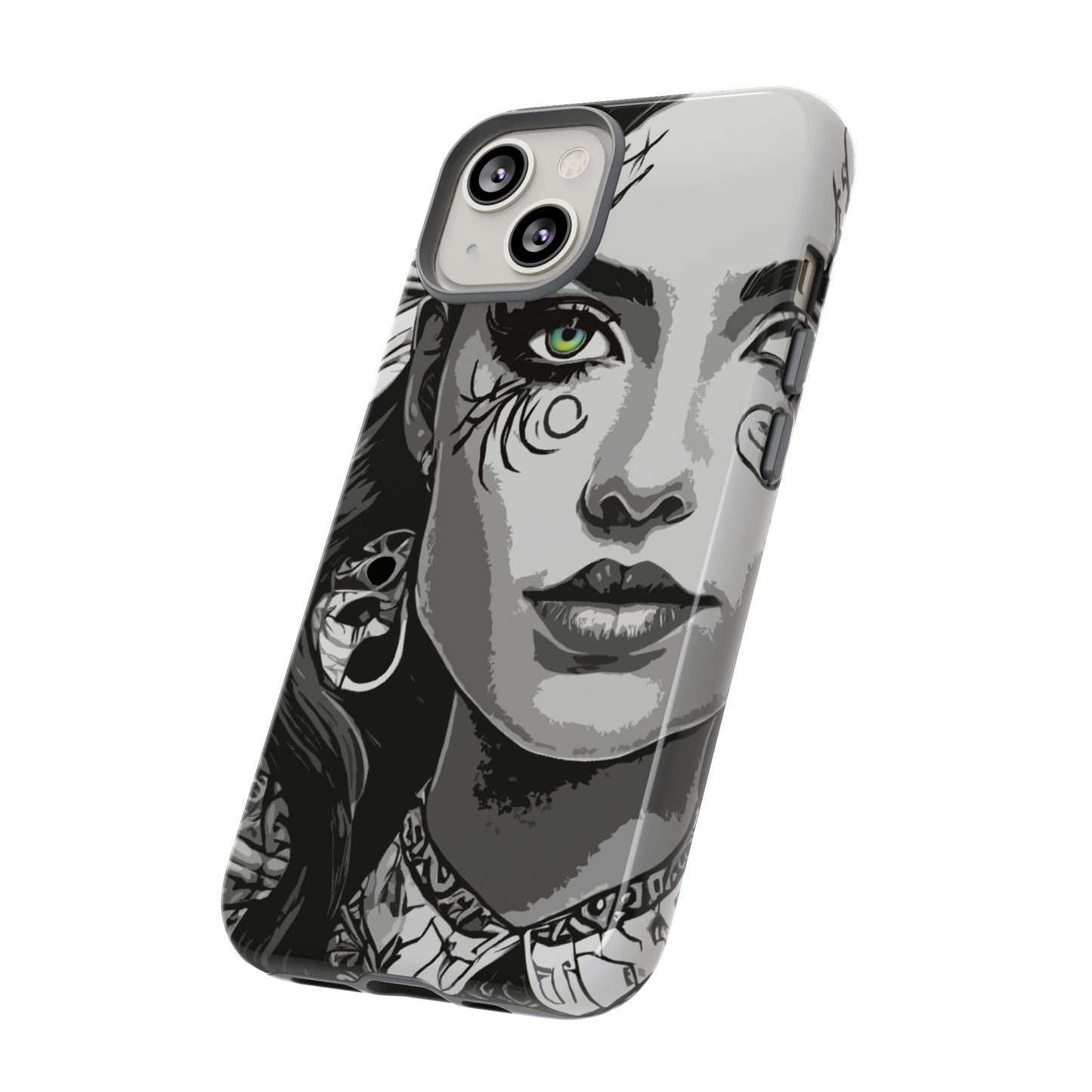 Green Eyed Devilish Beauty Tough Phone Case