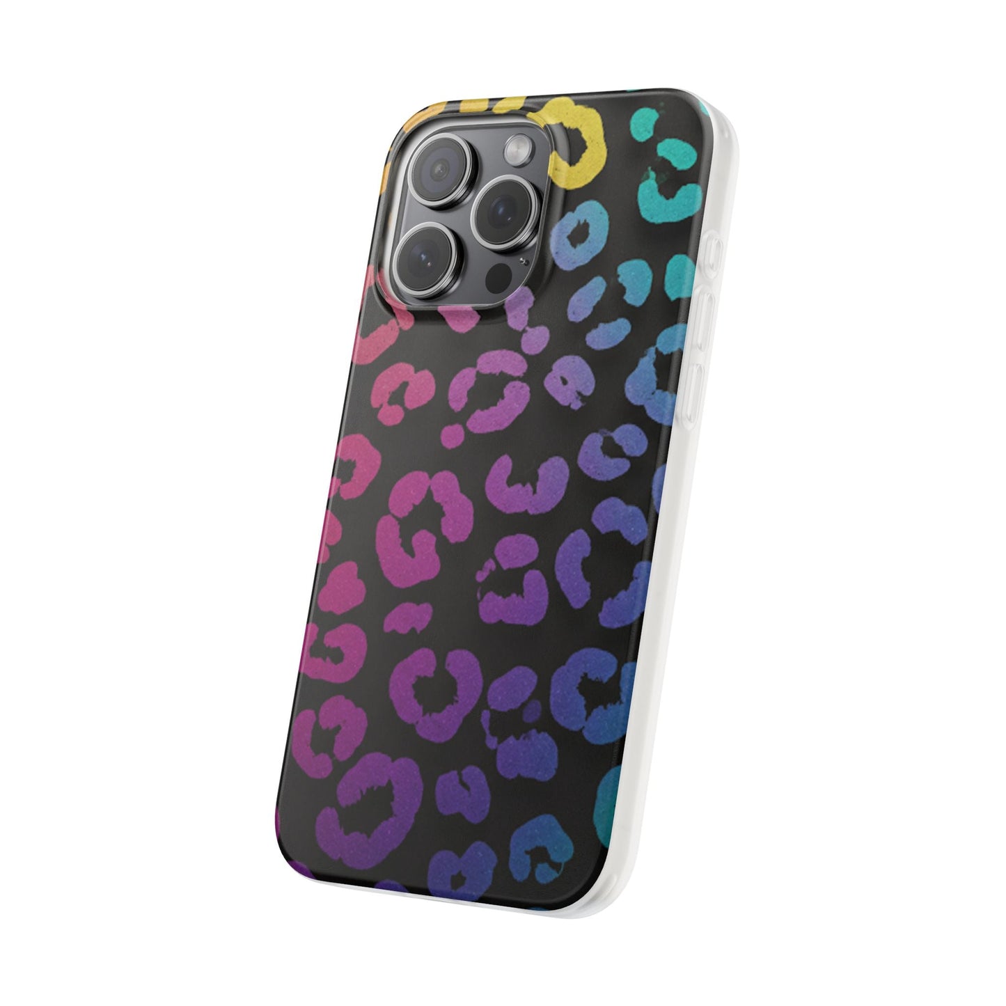 Vibrant Leopard Print Flexi Phone Case