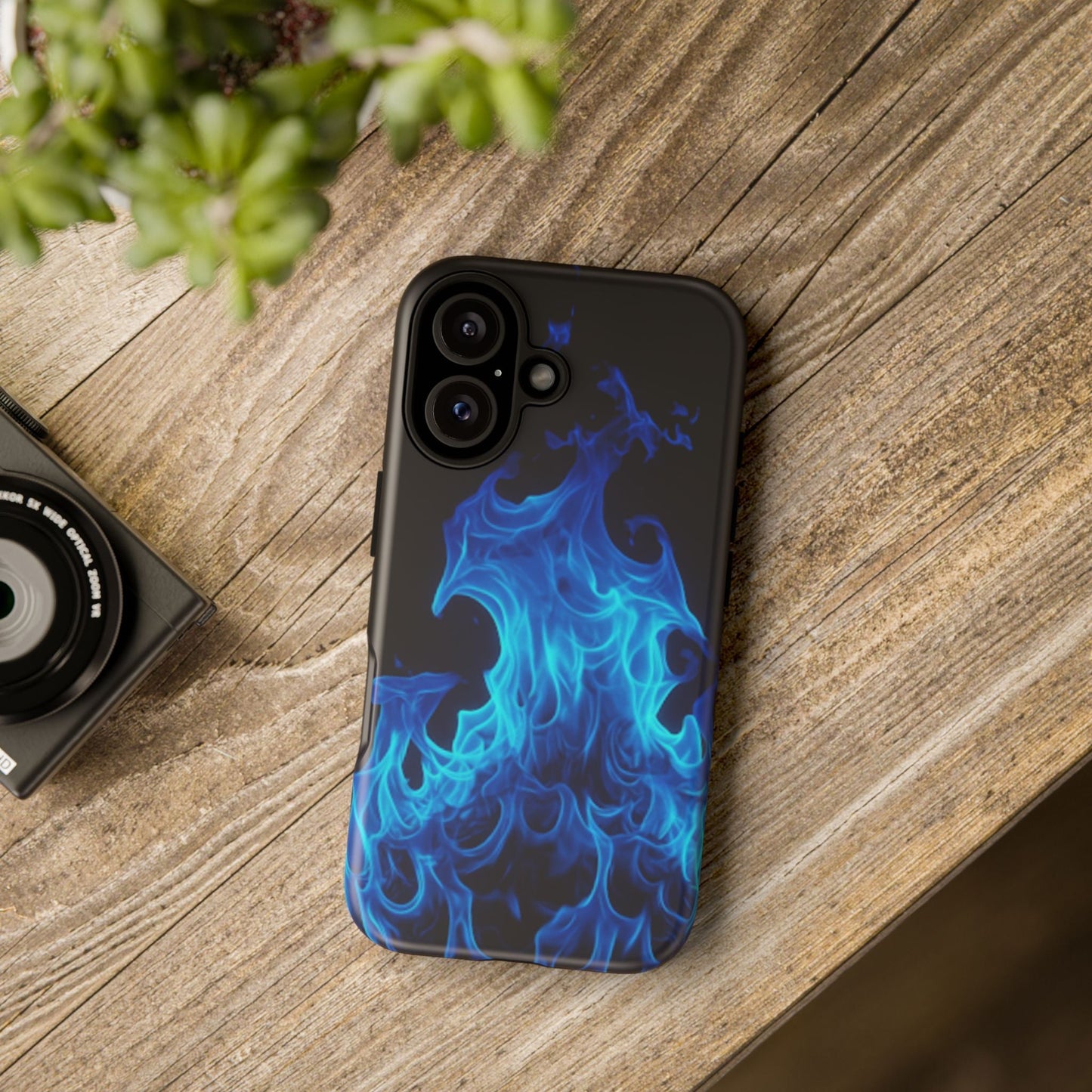 Blue Flames Tough  Phone Case