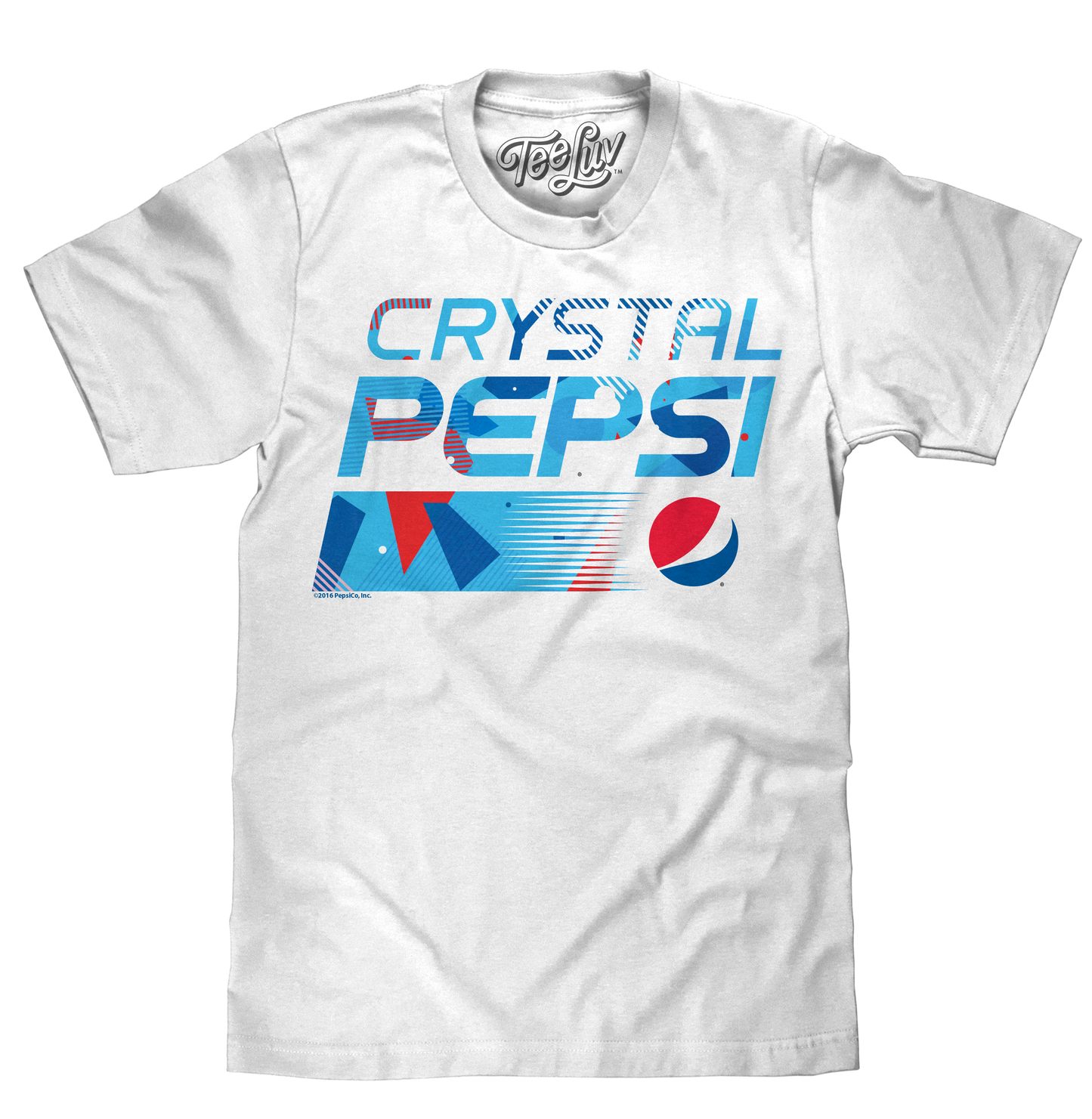 Crystal Pepsi Throwback Logo T-Shirt - White