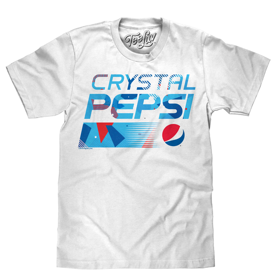 Crystal Pepsi Throwback Logo T-Shirt - White