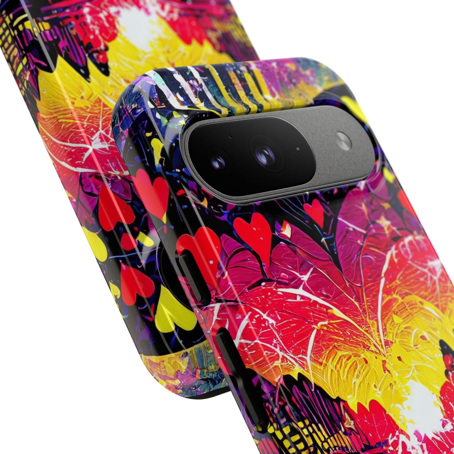 Vibrant Heart Sunset Tough Phone Case