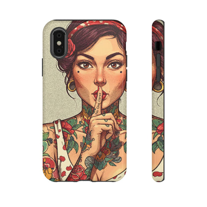 Shh No One Cares Tough Phone Case