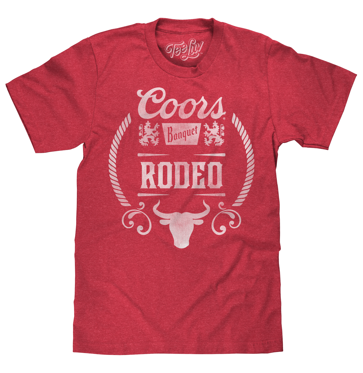Coors Banquet Rodeo Bull Logo T-Shirt - Red