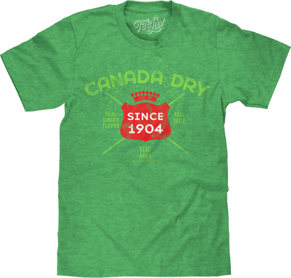 Vintage Faded Canada Dry Ginger Ale T-Shirt - Heather Kelly Green