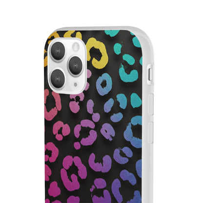 Vibrant Leopard Print Flexi Phone Case