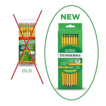 DIXON Ticonderoga Company Ticonderoga NO 2 PRE SHARPENED 30PK