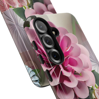 Elegant Paper Flowers Tough Phone Case