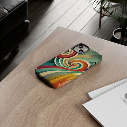 Colorful Swirl Tough Phone Case