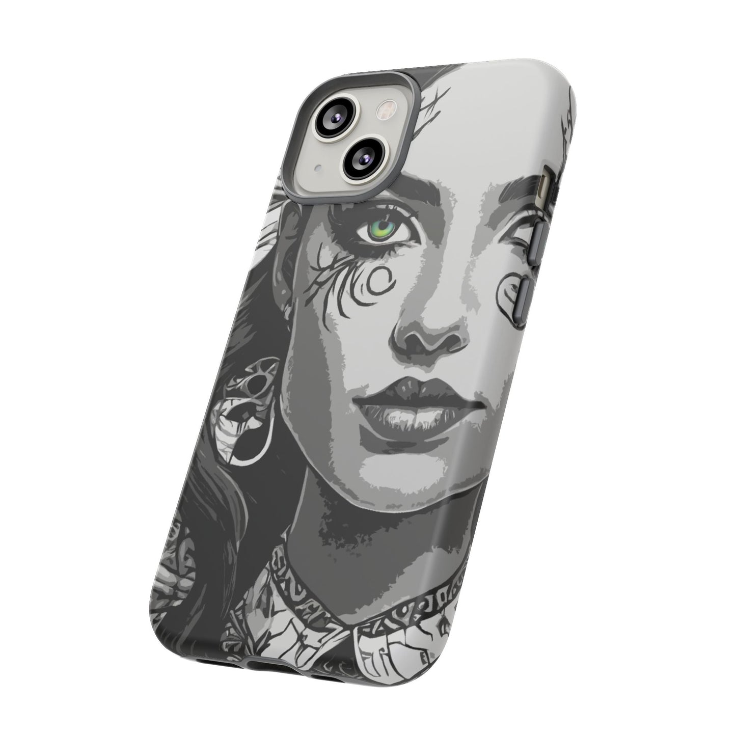 Green Eyed Devilish Beauty Tough Phone Case