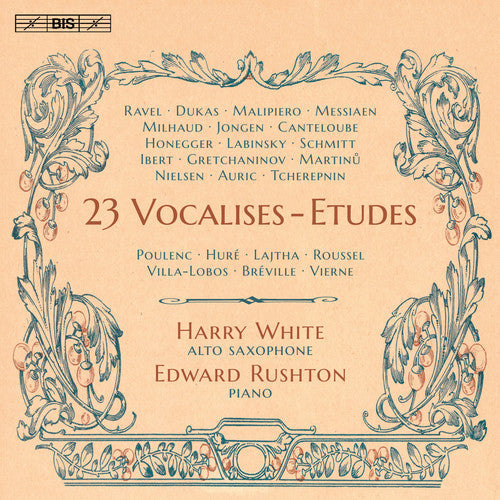 G Auric / White,Harry / Rushton,Edward - 23 Vocalises-etudes [CD]