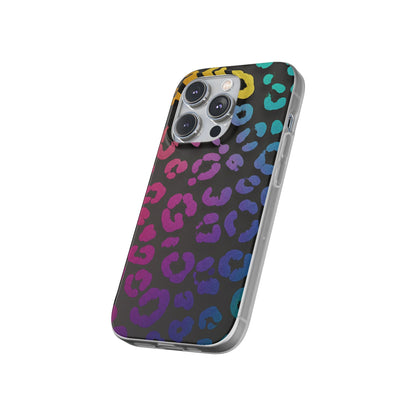 Vibrant Leopard Print Flexi Phone Case