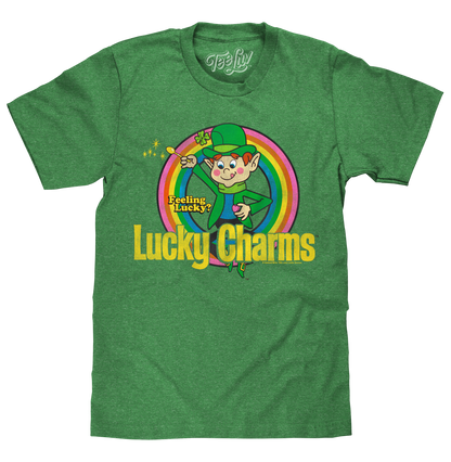 Feeling Lucky? Lucky Charms Leprechaun T-Shirt - Green