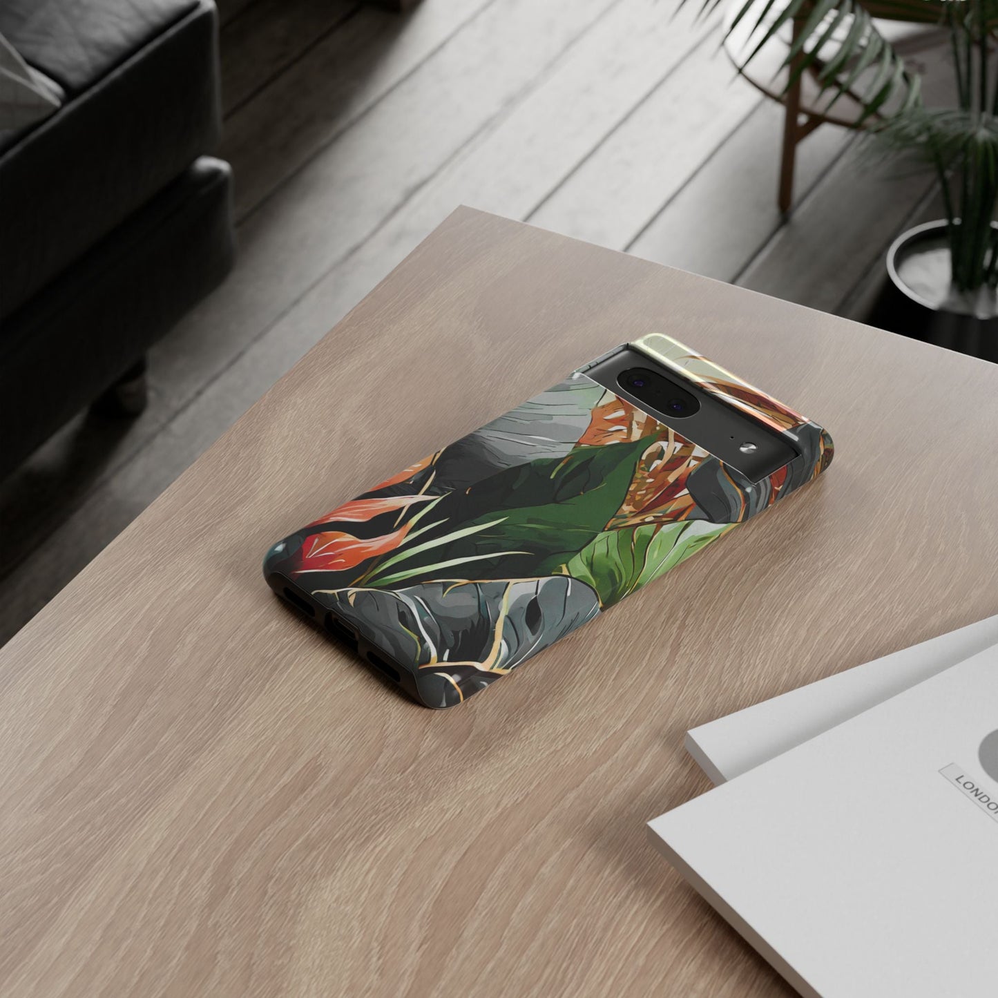 Tropical Leaf Tough Phone Case