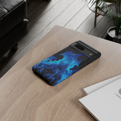 Blue Flames Tough  Phone Case
