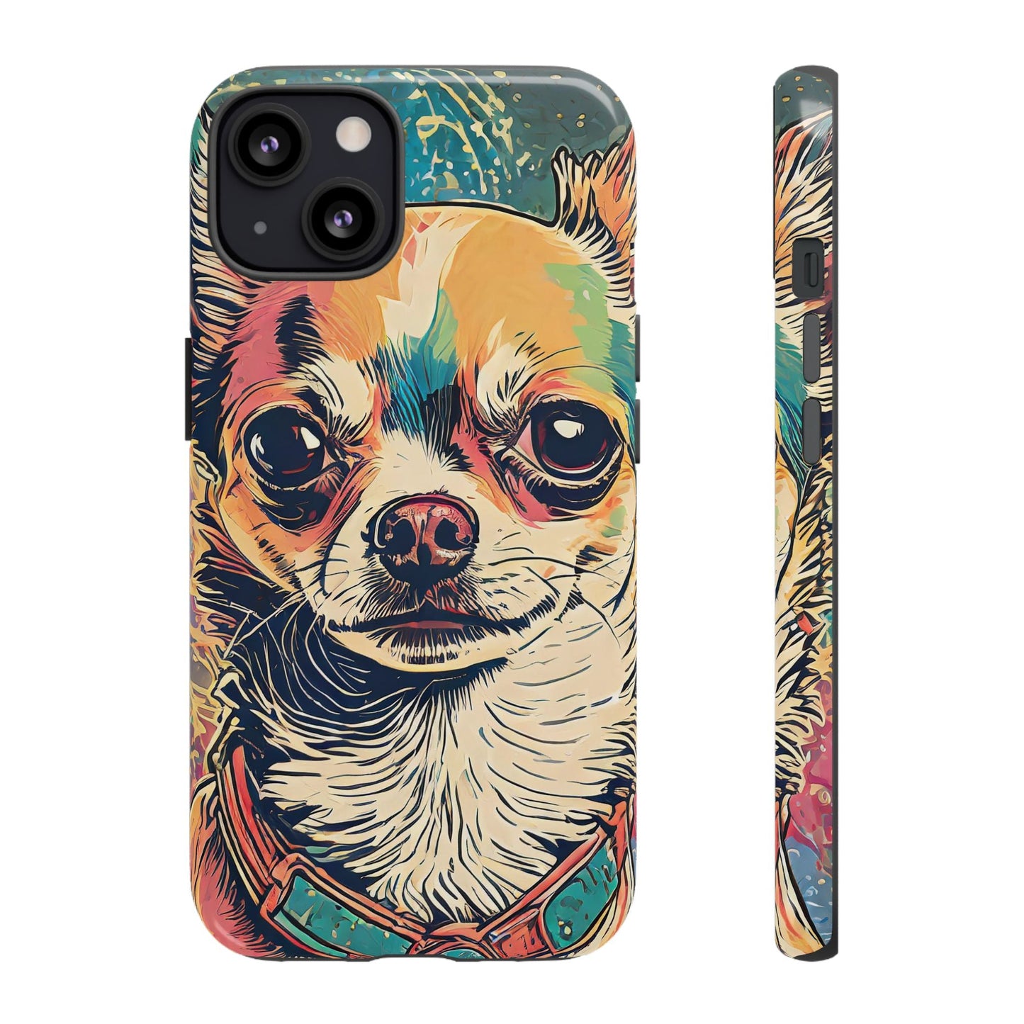 Abstract Chihuahua Tough Phone Cases