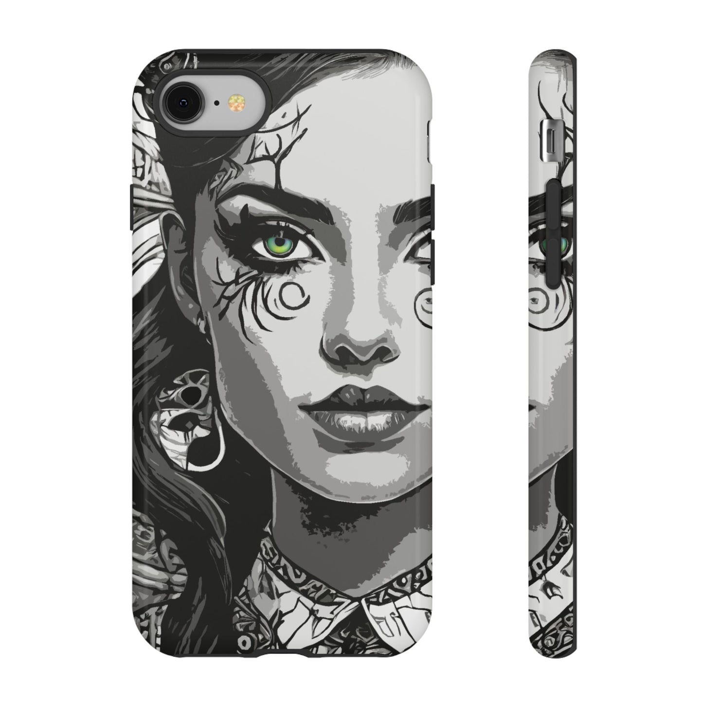 Green Eyed Devilish Beauty Tough Phone Case