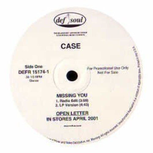 Case - Missing You [12" Vinyl]