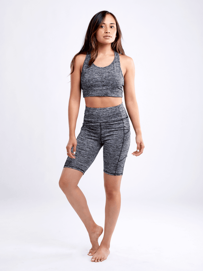 JupiterGear High-Waisted Sports Shorts with Double Side Pockets