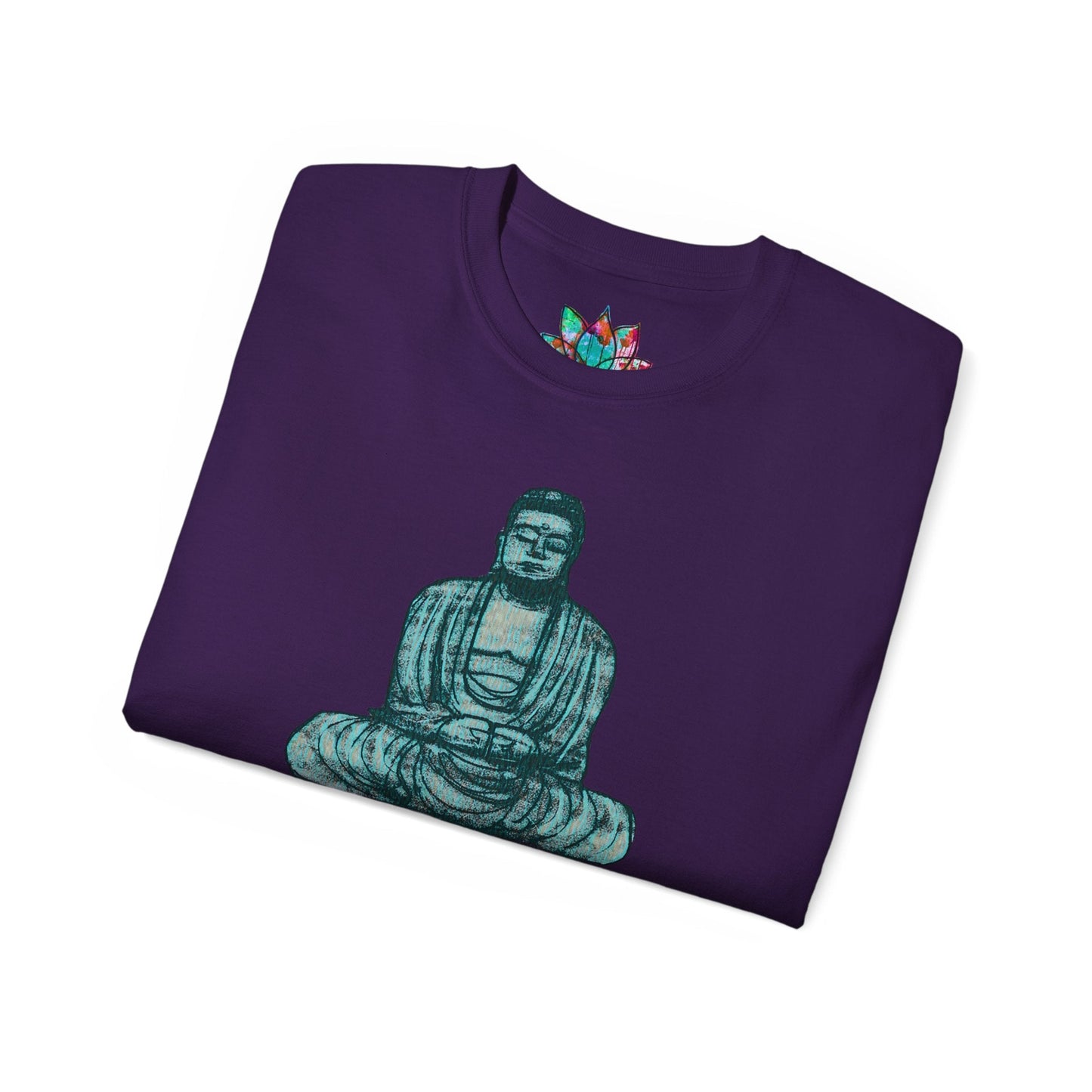 Fine Art Buddha Chalk Drawing Print Unisex Ultra Cotton Tee