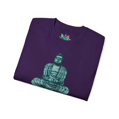 Fine Art Buddha Chalk Drawing Print Unisex Ultra Cotton Tee