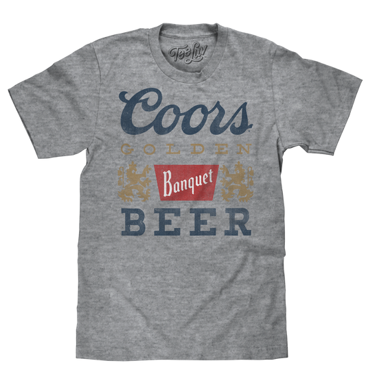 Coors Banquet Beer Logo T-Shirt - Gray