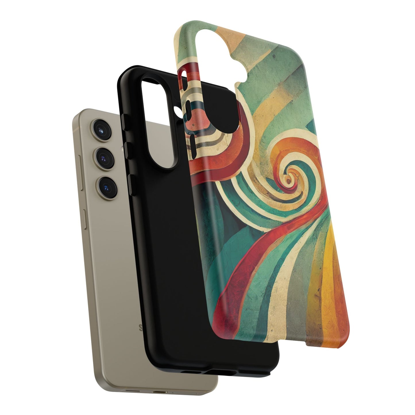 Colorful Swirl Tough Phone Case