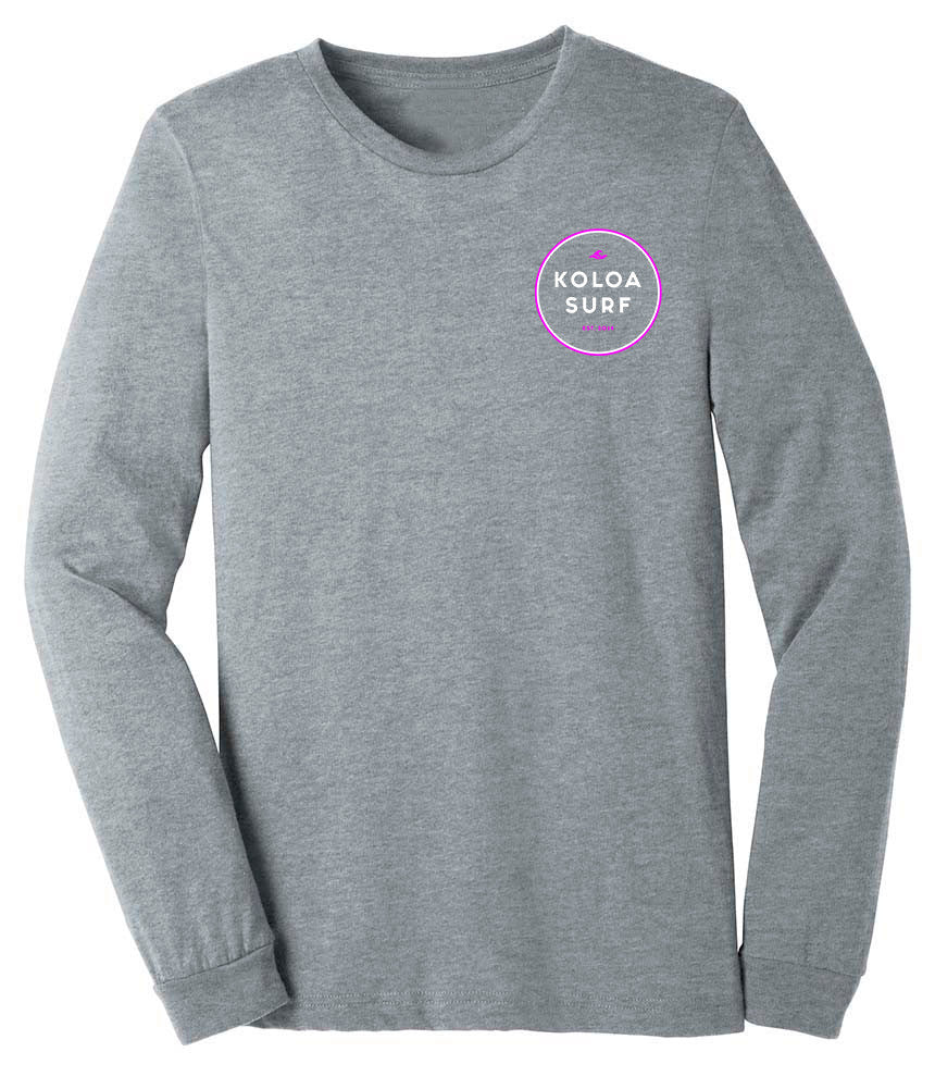 The Koloa Original Circle Ladies Long Sleeve- Pink