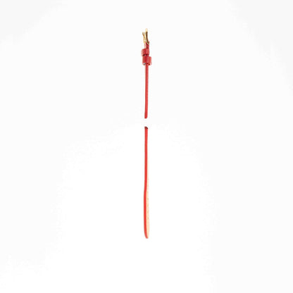 Red Hammered Calfskin Ecru Stitches Watch strap