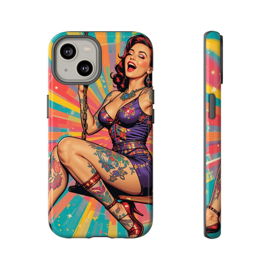 Bold Retro Pin-Up Tough Phone Case
