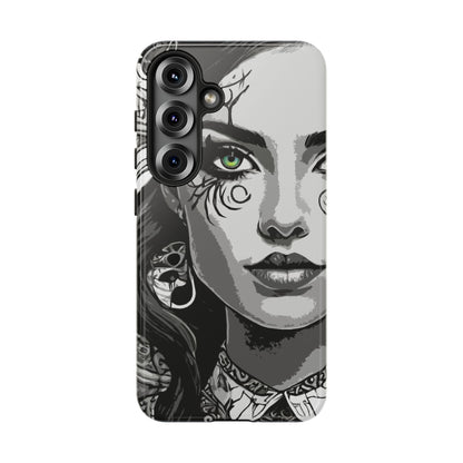 Green Eyed Devilish Beauty Tough Phone Case