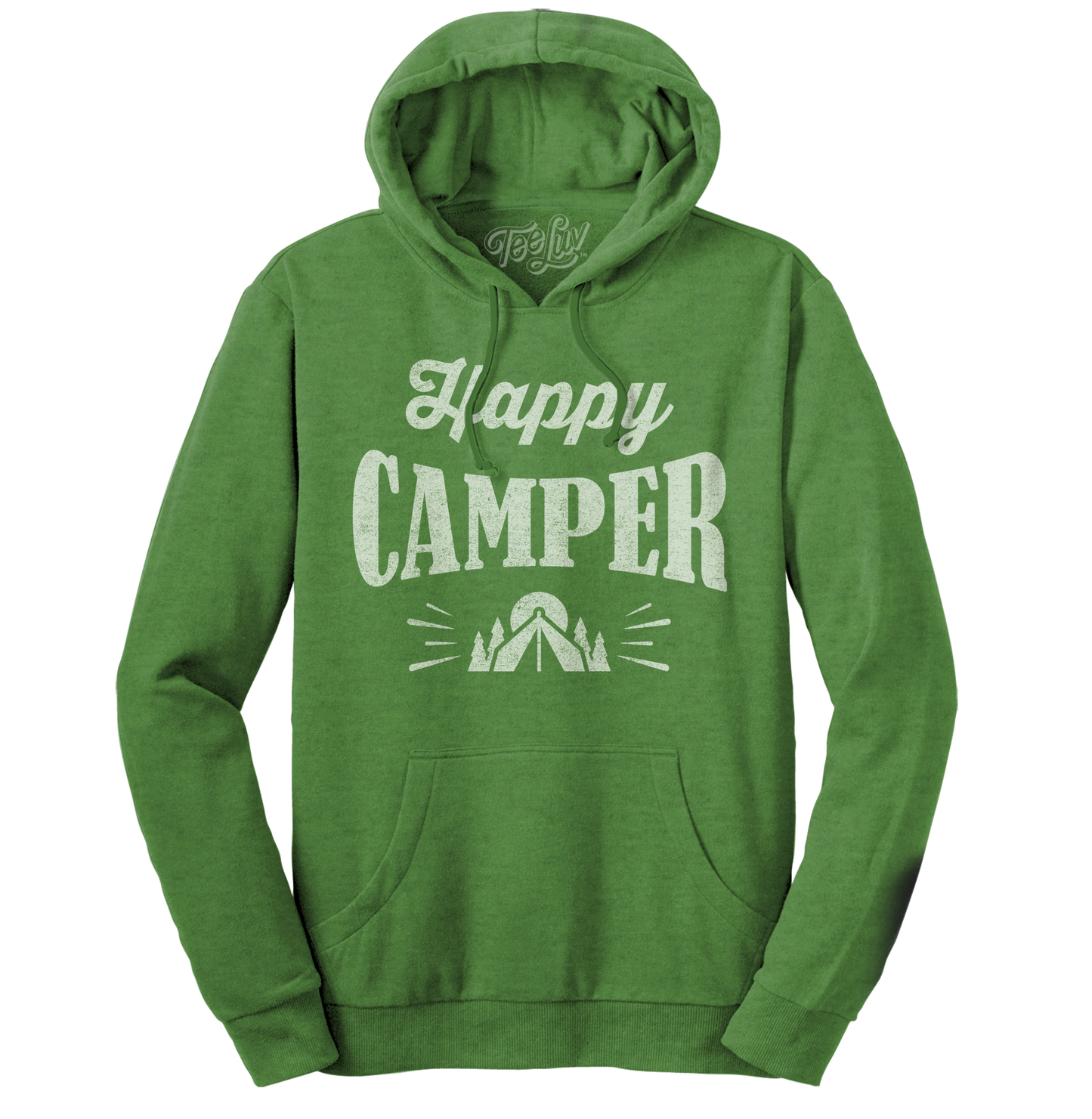 Happy Camper Hooded Sweatshirt - Green