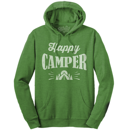 Happy Camper Hooded Sweatshirt - Green