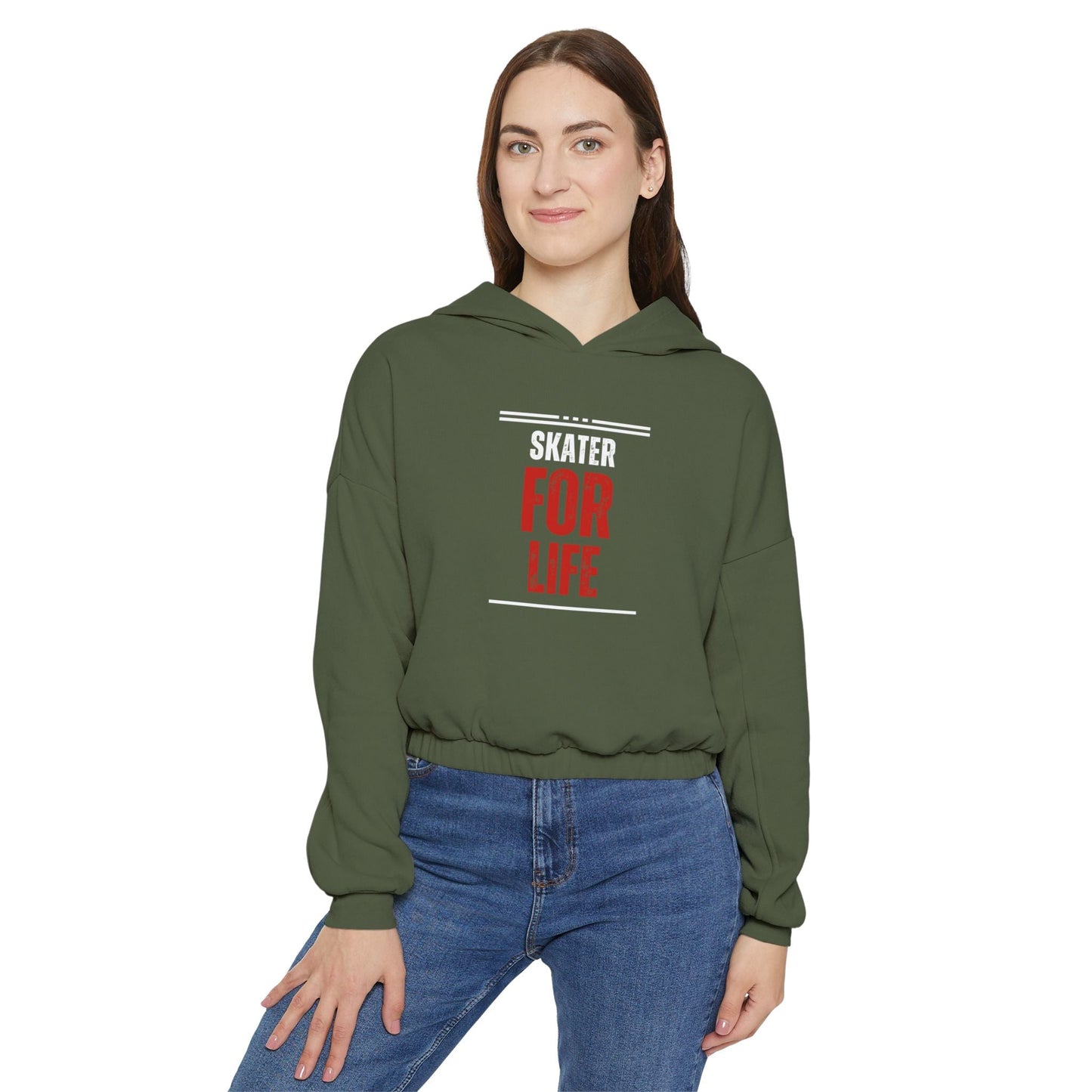 Women’s Cropped Skater for Life Hoodie