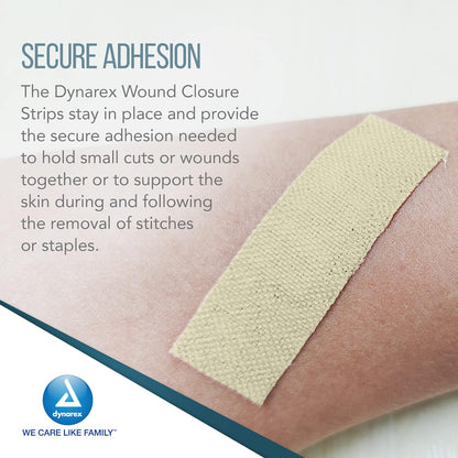 1/2" x 4" SecureStrip Adhesive Wound Closures, 6 per pouch